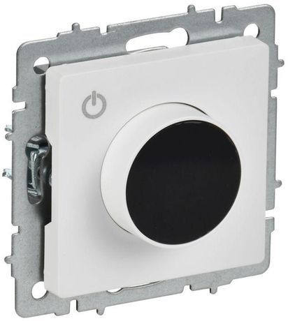 Термостат электронный BRITE СП ТС10-1-БрАБ с индикацией механизм арктич. бел. IEK BR-RT11-K91