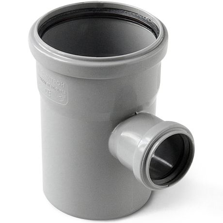 Тройник канализационный (полипропилен) 50x40/87,5град. - 215487 PRO AQUA