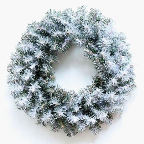 Заснеженный домашняя еловый венок NEON-NIGHT 45 см, ПВХ - 307-147