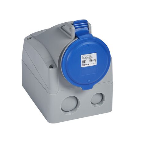 Розетка накладная - P17 Tempra Pro IP 44 200/250 В~ 32 A 3К+Н+З | 555256 Legrand