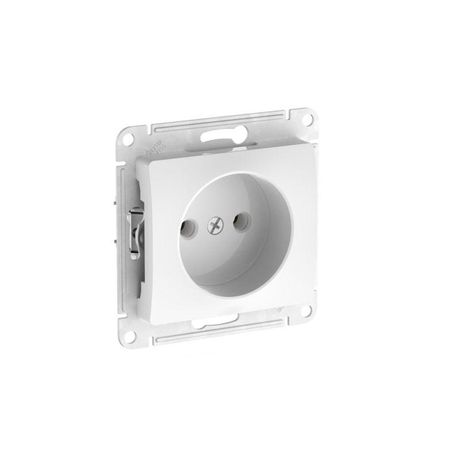 Розетка Glossa 16А без заземл. быстрозажим. клем. механизм бел. SE GSL000141S APC