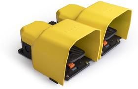 Педаль двойная (1НО+1НЗ)+(1НО+1НЗ) под аксесс. с фиксацией EMAS PDKA22BB11