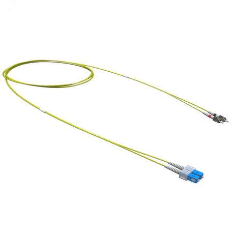 Оптический коммутационный шнур переходной Duplex SC-UPC/ST-UPC, 9/125 OS2, 10 м - RNPC9DCUSU10 ДКС