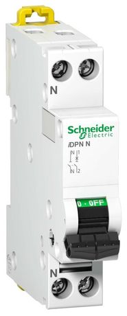 Выключатель автоматический однополюсный (1п+N) iDPN N 3А C 6кА | A9N21554 Schneider Electric
