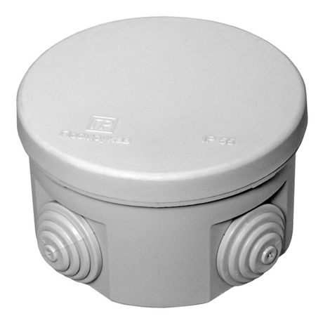 Коробка распределительная для о/п атмосферостойкая 80х50 (102шт/кор) IP55 безгалогенная (HF) | 40-0125 Промрукав Строитель