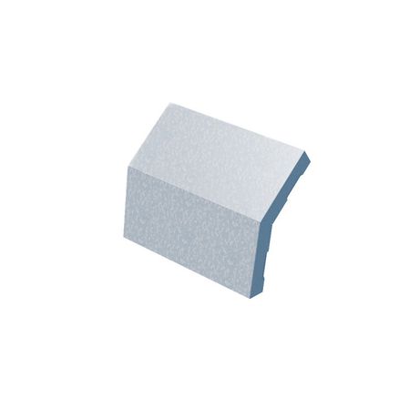 Крышка для угла вертикального внешн. 45град. осн.200 (80/100) сталь 0.8мм KVL45-200(80/100) КМ LO1462 КМ-Профиль