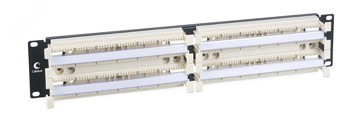 Кросс-панель 200 парная 110 типа, 19' 2U (без модулей) - CP-200P-110TYPE Cabeus 7243c