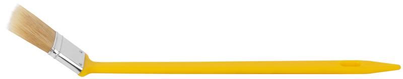Кисть радиаторная натуральная светлая щетина желт. пластиковая ручка 1.5дюйм (38мм) FIT 01219 РОС