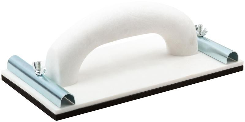 Терка для наждачной бумаги пластиковая с металлическим прижимом 230 х 120 мм - 39745 РОС