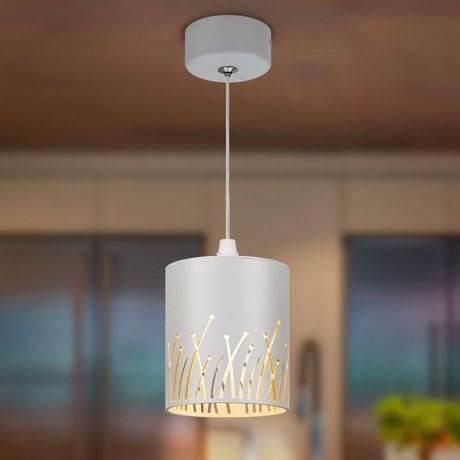 Светильник подвесной (подвес) PL30 WH цоколь GX53 потолочный цилиндр белый | Б0061409 ЭРА