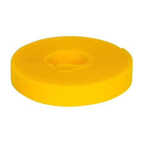 Лента-липучка в рулоне 16мм.x 5м.-ЖЕЛТЫЙ | 285X16YL DKC ДКС