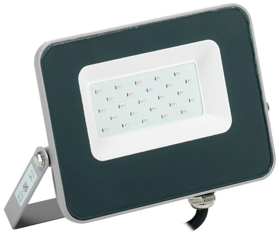 Прожектор светодиодный СДО 07-20B blue IP65 серый | LPDO7B-01-20-K03 IEK