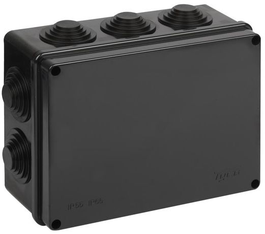 Коробка Тусо распаячная для ОП 200х140х75мм УХЛ1 черн. Ruvinil 67055Ч TYCO