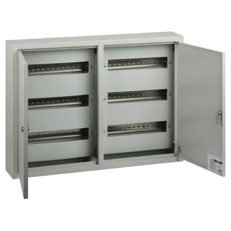 Корпус металлический навесной ЩРН-90 2-х дверный (500х680х120) IP31 УХЛЗ серый | Б0062925 ЭРА