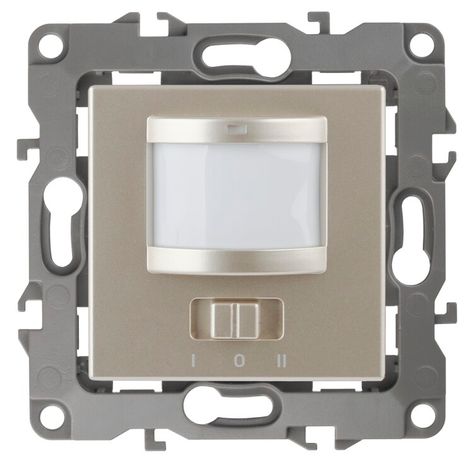 Датчик движения 2-проводной, 180-250В, 200Вт, Эра12, шампань,12-4103-04 - Б0031254