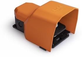 Педаль с защитной крышкой (1НО+1НЗ) оранж. EMAS PDKS11BX10T