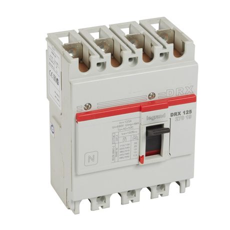 Выключатель автоматический 4п 125А 10кА DRX125 термомагнитн. расцеп. Leg 027019 Legrand