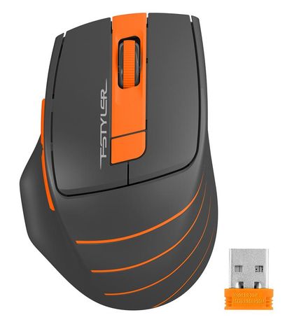 Мышь Fstyler FG30 сер./оранж. оптическая 2000dpi беспроводная USB 6but ORANGE A4TECH 1147562