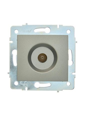 Розетка телевизионная оконечная TV СП ASTI IP20 механизм платина. LEZARD 7081-3588-130