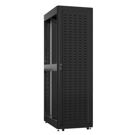 Шкаф серверный 52U 800х1200 передняя дверь: протект IP41. задняя двустворчатая глухой металл IP51. боковые панели: без. цвет: черный RAL9005 - EX 8252.9650 SYSMATRIX