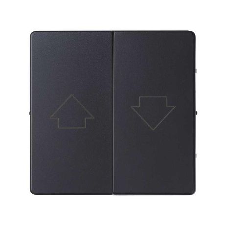 Клавиша двойная Simon82 для жалюзи (75332-39) графит 82028-38