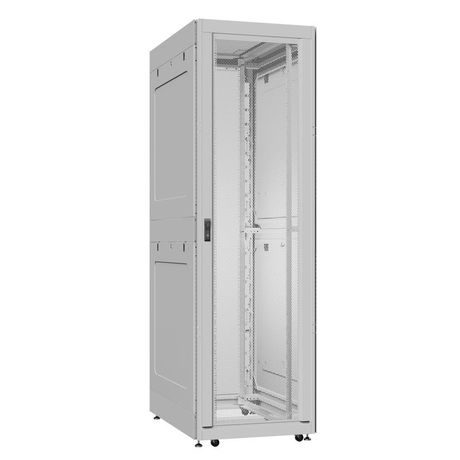 Шкаф серверный 42U 800х1200 передняя дверь: одностворчатая перфорированная IP20. задняя глухой металл IP51. боковые панели: металл. цвет: серый RAL7035 - EX 8242.7321 SYSMATRIX