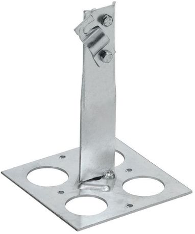 Держатель проводника круглого 6-10мм винтовой для плоской кровли h=150мм оцинкованная сталь IEK - ZDP85-11-6-16-150