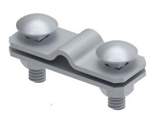 Соединитель для параллельного соединения прутка 8-10 мм/полосы до 40 мм. Материал - горячеоцинкованная сталь. МС-182-ГЦ Ostec 391182