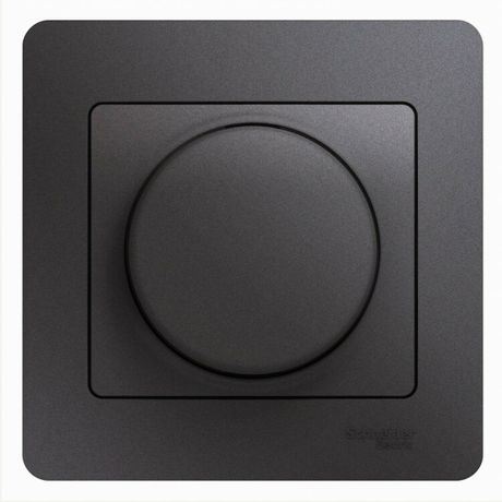 Светорегулятор (диммер) Glossa LED RC 630Вт/В.А в сборе графит SchE GSL001337 APC