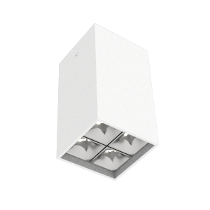 Светодиодный светильник DL-Box Reflect Multi 2x2 накладной 10 Вт 3000 К 80х80х150 мм RAL9003 белый муар | V1-R0-00254-20L55-2001030 VARTON VARTA