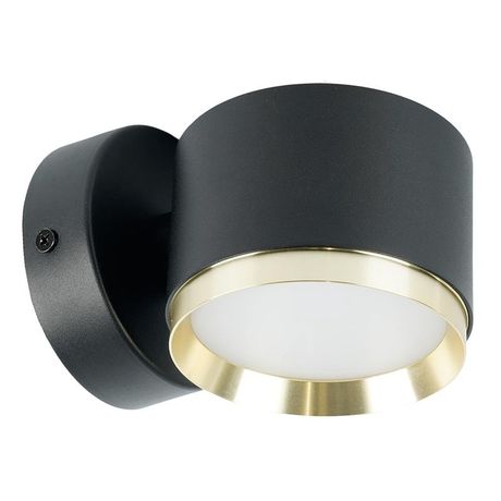 Светильник ДБО 12W GX53 без лампы черный+золото - 52019 FERON