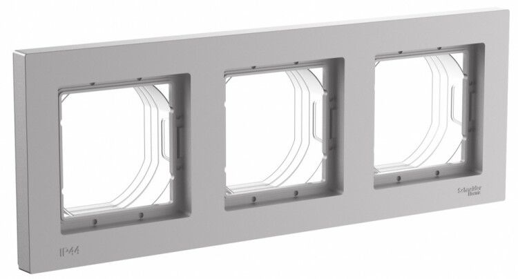 Рамка 3-пост. AtlasDesign Aqua IP44 алюм. SE ATN440303 APC