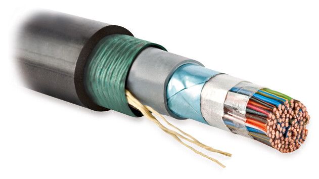 Кабель витая пара экранир. F/UTP кат.3 10 пар 24 AWG ОЖ solid бронир. для внешн. прокладки PE FUTP10-C3-S24-ARM-OUT-PE-BK черн. Hyperline 53889