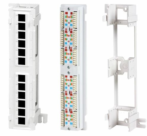 Патч-панель PPW-12-8P8C-C5e настенная, 12 портов RJ-45(8P8C), категория 5е, с подставкой | 15379 Hyperline