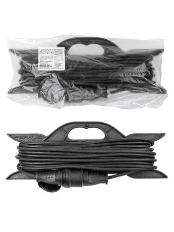 КГ IP44 штепс гнездо с/з 3700 Вт 20м Народный | SQ1307-0232 TDM Удлинитель-шнур силовой на рамке каучук