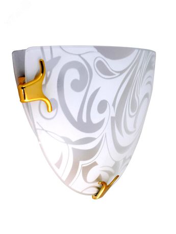 Светильник НББ 21-60 М19 "Иней" 300/2 1х60Вт E27 IP20 матов. бел./клипсы зол. (инд. упак.) Элетех 1005204962