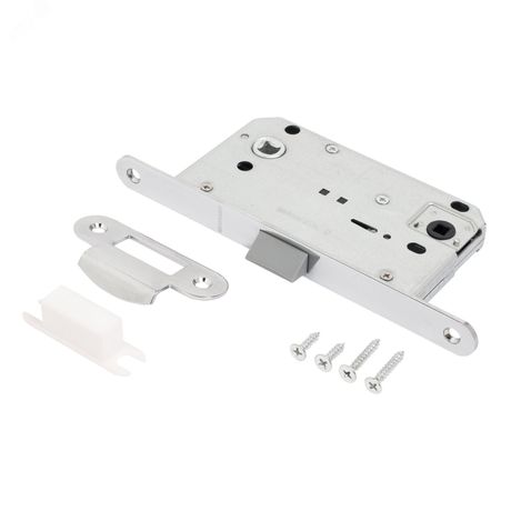 Защёлка АЛЛЮР АРТ 5300-P-WC CP хром с фиксатором - 14896 ПТК