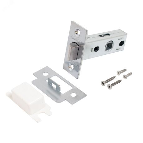 Защёлка АЛЛЮР АРТ L45-8 SC матовый хром торц.планка 25мм б/ручек - 14549 ПТК