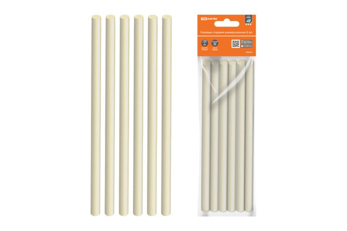 Клеевые стержни универсальные, 7 мм x 200 мм, 6 шт, "Алмаз" | SQ1024-0204 TDM