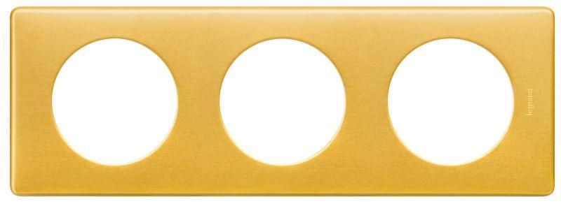 Рамка 3-м Celiane латунь Leg 068793 Legrand