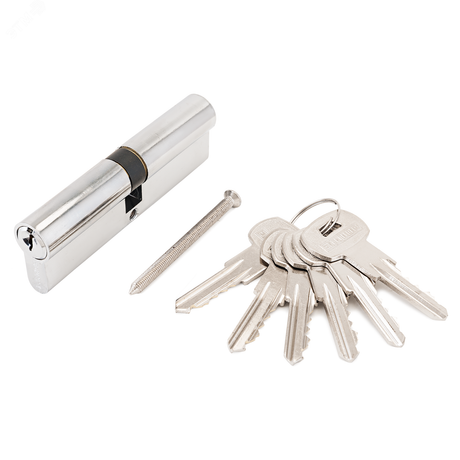 Механизм цилиндровый для врезных замков, АЛЛЮР A.100-6К CP хром - 1266 ПТК