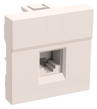 Розетка информационная RJ-45 UTP кат.5e, 2 модуля. РКИ-20-00-П | CKK-40D-RI2-K01 IEK