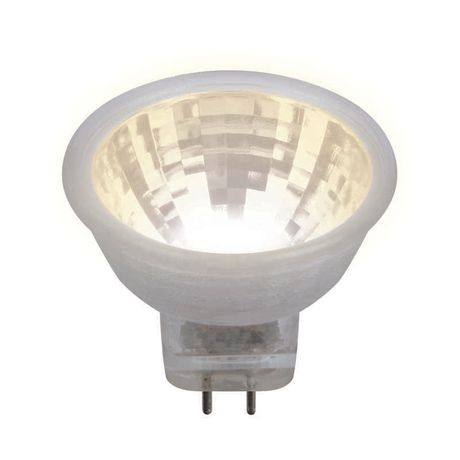 Лампа светодиодная MR-11 3 Вт цоколь GU4 220 В Прозрачная Теплый белый свет 3000K Картон ТМ Uniel LED-MR11-3W/WW/GU4/220V GLZ21TR - UL-00001702