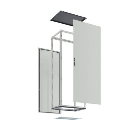 Комплект напольного корпуса CQE N с двустворчатой дверью и задней панелью 1400х1600х500мм RAM block DKC R5CQEN14165 ДКС