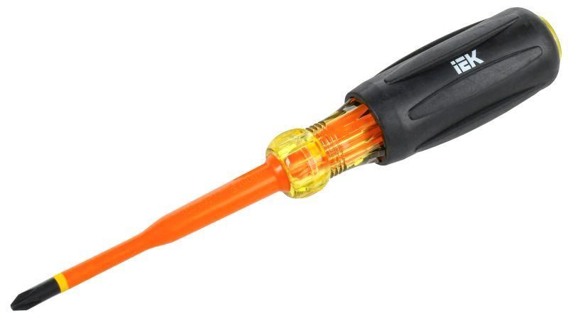 Отвертка диэлектрическая SLIM PH2х100 Т3 ARMA2L 5 | A2L5-SC31-T3-PH-20-100 IEK