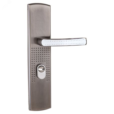 Ручка правая на планке под цилиндровый механизм (комплект), СТАНДАРТ РН-СТ222-1-R никель матовый - 7839 ПТК