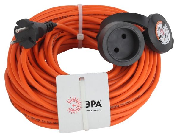 Удлинитель силовой UPx-1-2x0.75-20m-IP44 в бухте б/з 1 гн 20м ПВС 2х0.75 ЭРА - Б0043037