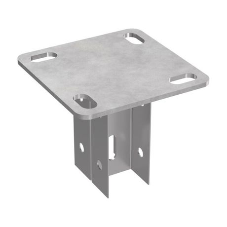 Опора вертикальная двойная для стойки 35х30 пятка 120х120 | PR08.2608 Промрукав Строитель