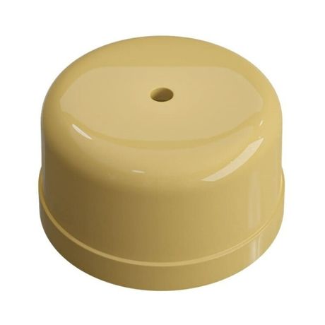 Коробка распределительная пластиковая D80мм, высота 43мм, IP20, цвет -песочное золото, УСАДЬБА, ТМ "МезонинЪ" GE30236-32 | Greenel