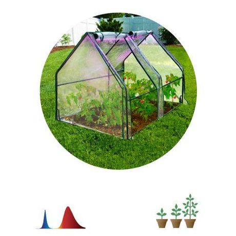 Теплица GREEN APPLE GA-House-medium со светильником в комплекте 1800х900х900 мм 2 отсека - Б0063840 ЭРА